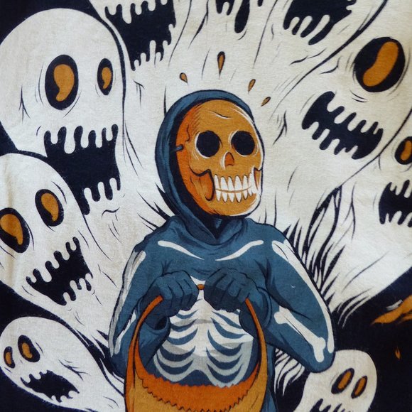 SEVENTH INK BRAND GHOULISH FRIGHT HALLOWEEN MENS T SHIRT (NEW) LARGE (SOLD OUT) - Picture 3 of 6